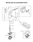 Motor and ice container parts