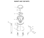 Kenmore 11031312020 basket and tub parts diagram