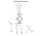 Kenmore 11021112020 basket and tub parts diagram