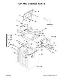 Top and cabinet parts