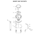 Kenmore 11031652020 basket and tub parts diagram