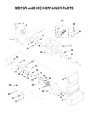 Motor and ice container parts
