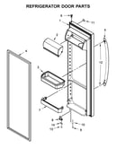 Refrigerator door parts