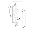 Kenmore 1064650042713 freezer door parts diagram