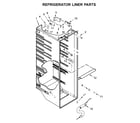 Kenmore 10651782413 refrigerator liner parts diagram
