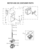 Motor and ice container parts