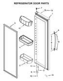 Refrigerator door parts