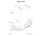 Kenmore 1064641173713 cabinet parts diagram