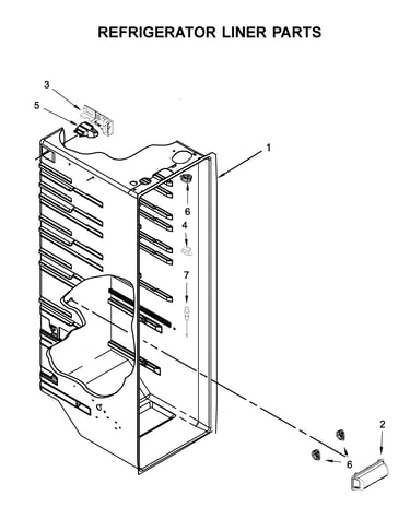 Refrigerator liner parts