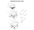 Kenmore 10641172713 refrigerator shelf parts diagram