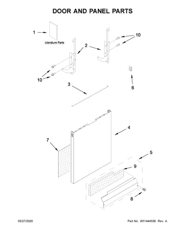 Door and panel parts