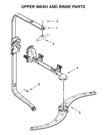 Upper wash and rinse parts
