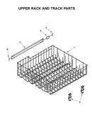 Upper rack and track parts