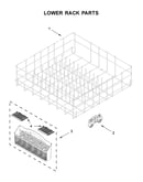 Lower rack parts