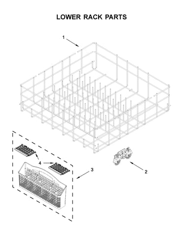 Lower rack parts