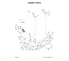 Kenmore 10650045714 cabinet parts diagram