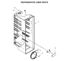 Kenmore 1064650045714 refrigerator liner parts diagram
