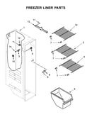 Freezer liner parts