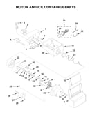 Motor and ice container parts
