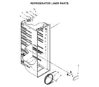 Kenmore 10651752714 refrigerator liner parts diagram