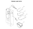Kenmore 1064651753714 freezer liner parts diagram