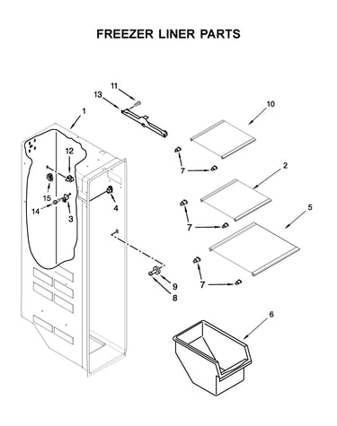 Freezer liner parts