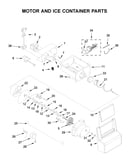 Motor and ice container parts