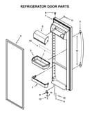Refrigerator door parts