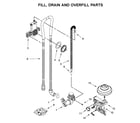 Kenmore 66513355N020 fill, drain and overfill parts diagram