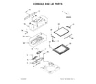 Kenmore 11031643020 console and lid parts diagram