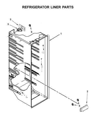 Refrigerator liner parts