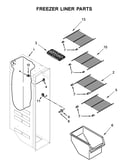 Freezer liner parts