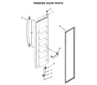 Kenmore 1064641133712 freezer door parts diagram