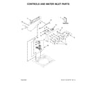 Kenmore 11020362812 controls and water inlet parts diagram