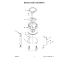 Kenmore 11031312022 basket and tub parts diagram
