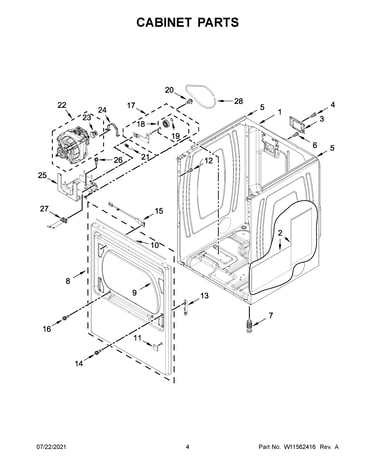 Cabinet parts