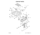 Kenmore 66475123612 cooktop parts diagram