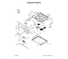 Kenmore 66495223713 cooktop parts diagram