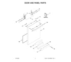 Kenmore Elite 66514845N120 door and panel parts diagram