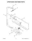 Upper wash and rinse parts