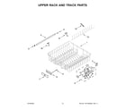 Kenmore Elite 66514845N120 upper rack and track parts diagram