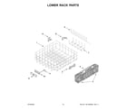 Kenmore Elite 66514845N120 lower rack parts diagram