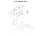 Kenmore Elite 66514895N120 door and panel parts diagram