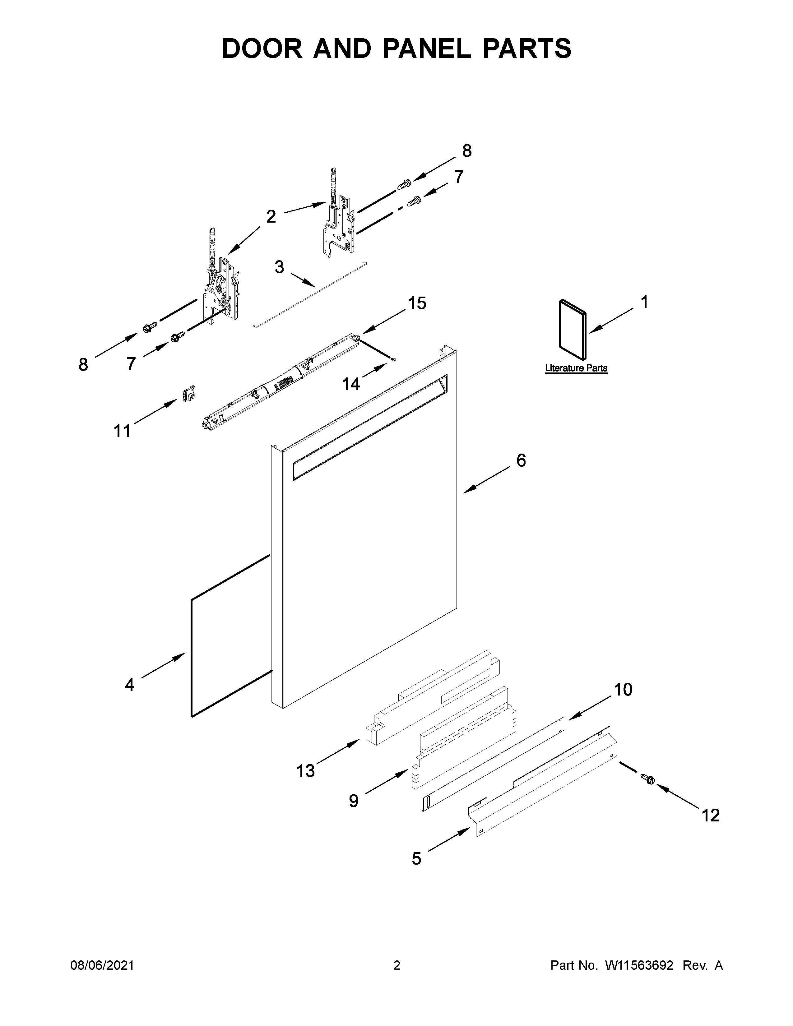 Door and panel parts