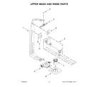 Kenmore Elite 66514895N120 upper wash and rinse parts diagram