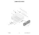 Kenmore Elite 66514895N120 lower rack parts diagram