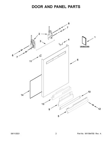 Door and panel parts