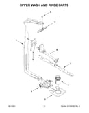 Upper wash and rinse parts