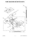 Pump, washarm and motor parts