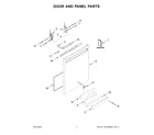 Kenmore Elite 66514865N120 door and panel parts diagram